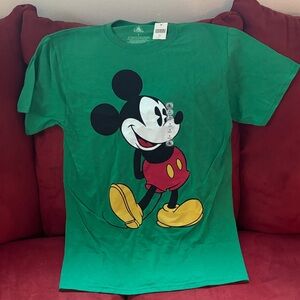 Disney Green Mickey Mouse Short Sleeve Tee